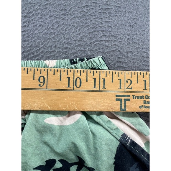 Kidoriman Pajama Pants Lounge Womens Sz M Green Cats Japanese Kanji Drawstring - Picture 6 of 14